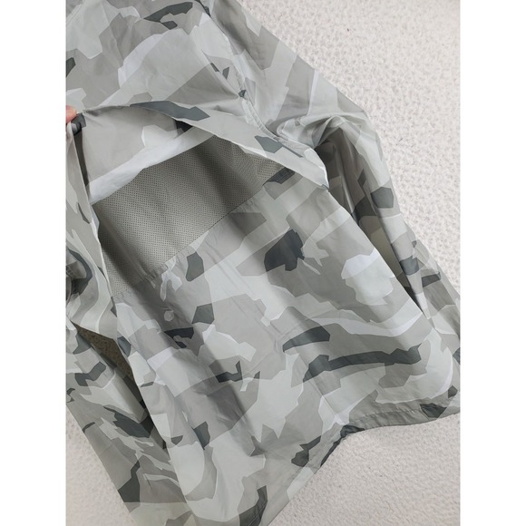 Nike Lightweight Camo Jacket Mens S Green White Zip Windbreaker Water Repellant - Picture 9 of 13